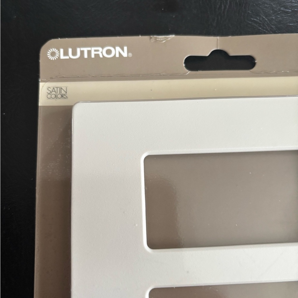 Lutron 3 Gang Wallplate in Biscuit - Picture 3 of 4